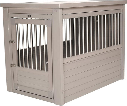 New Age Pet ecoFLEX Pet Crate/End Table, Large, Grey