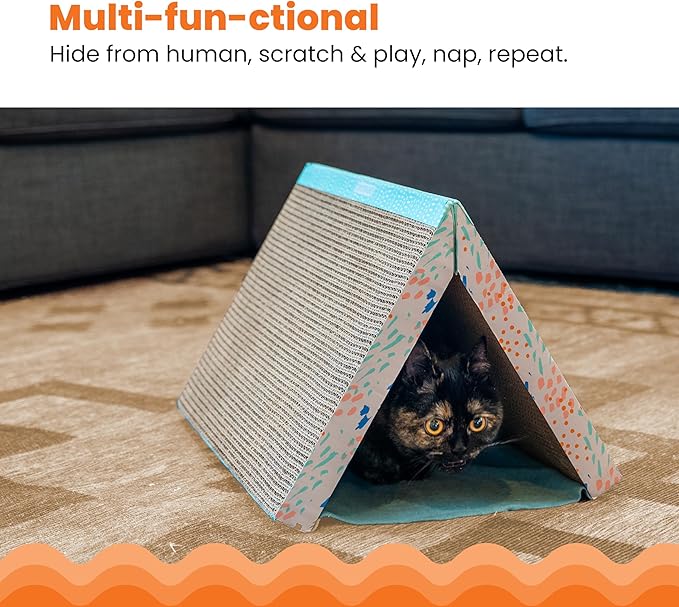 Catstages Fold Away Tunnel and Corrugated Cat Scratcher