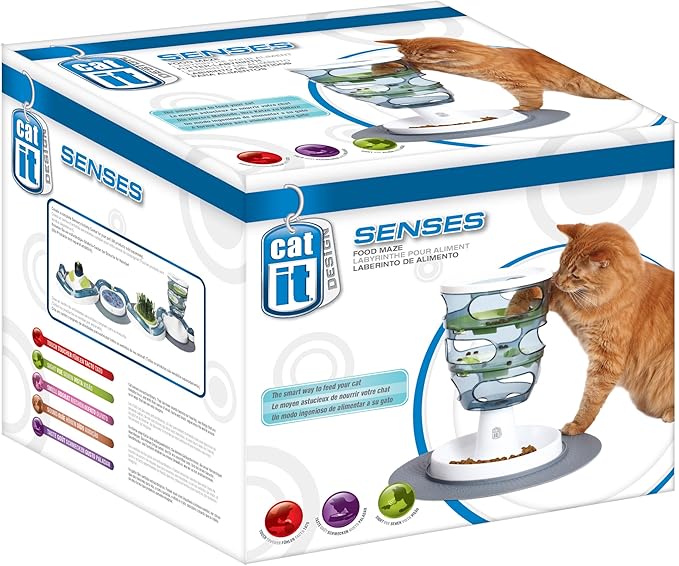 Catit Senses Interactive Cat Toys Value Bundle - Play Circuit, Wellness Center, and Food Tree