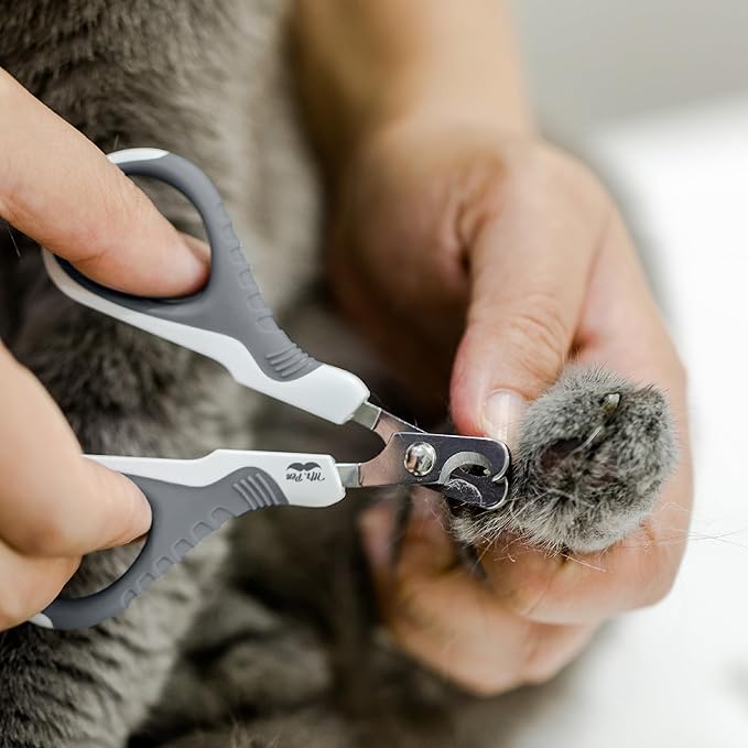 Mr. Pen- Cat Nail Clipper, White & Gray Cat Nail Trimmer, Cat Nail Clippers, Cat Claw Clippers, Cat Clippers for Nails, Pet Nail Clippers, Kitten Nail Clipper, Small Dog Nail Clipper Cat Claw Trimmer