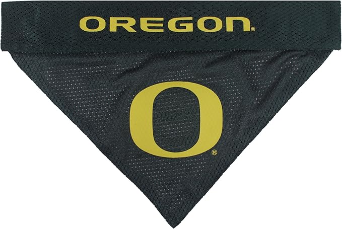 Pets First Collegiate Pet Accessories, Reversible Bandana, Oregon Ducks, Large/X-Large