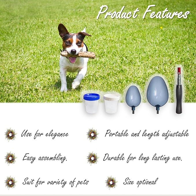 Telescopic Urine Collector, Reusable Dog Urine Sample Catcher, Cat Pee Stick for Veterinary Supplies. with 2 Spoons and 2 Collection Cups