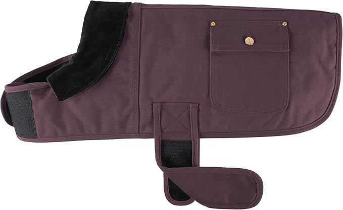 Carhartt Firm Duck Insulated Dog Chore Coat, Deep Wine, X-Large