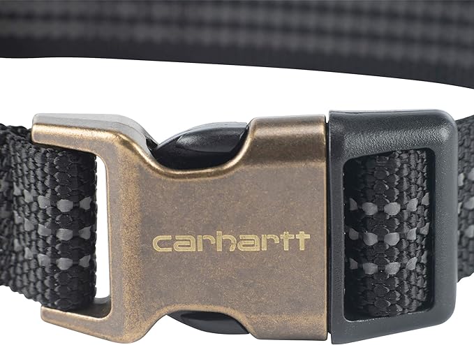 Carhartt Dog Collar Black/Brushed Brass, Large