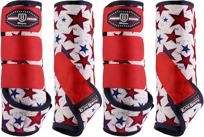 Harrison Howard Horse Sport Medicine Front Shock-Absorbing Boots All-Round Lower Limb Protection & Support Sport Boots Athletic Boots Perfect for Endurance Training and Performance Dream Star L