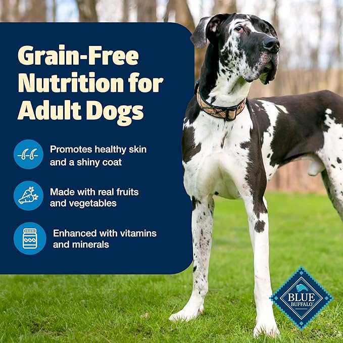 Blue Buffalo Freedom Grain-Free Dry Dog Food, Complete & Balanced Nutrition for Adult Dogs, Made in the USA With Natural Ingredients, Chicken & Potatoes, 4-lb. Bag