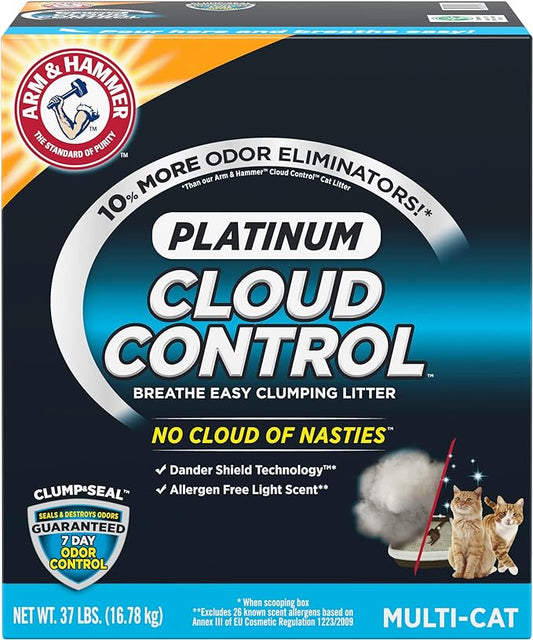 ARM & HAMMER Cloud Control Platinum Clumping Cat Litter 37LB