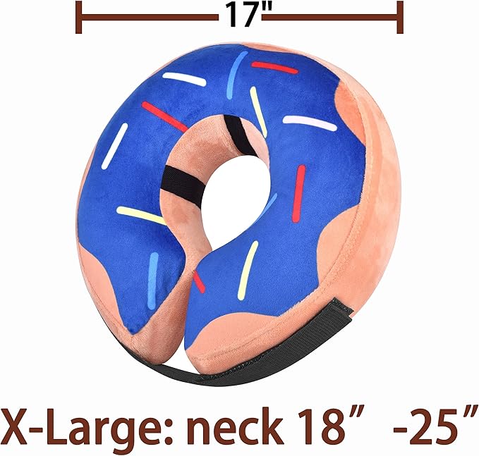 Soft Dog Cone Collar for Large Medium Small Dogs and Cats After Surgery, Inflatable Dog Neck Donut Collar,Inflatable Cat Cone Collar,E-Collar for Dogs Recovery, Dog Cones Alternative