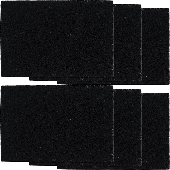 6 Pack Replacement Activated Charcoal Filters Compatible with Van Ness Carbon Odor Filters for Pureness F6 Zeloite Air Filter