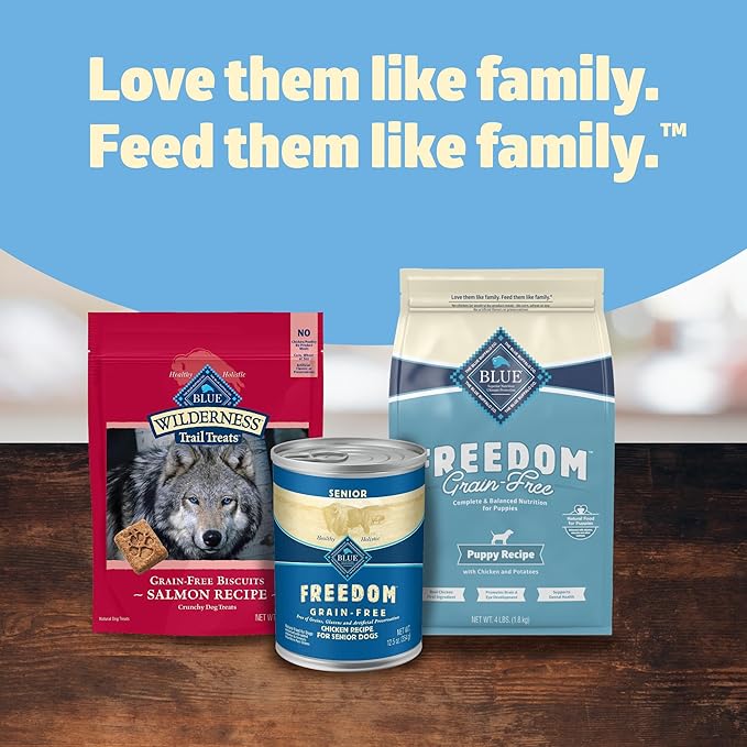 Blue Buffalo Freedom Grain-Free Puppy Dry Dog Food With DHA, Complete & Balanced Nutrition for Puppies, Made in the USA With Natural Ingredients, Chicken & Potatoes, 4-lb. Bag