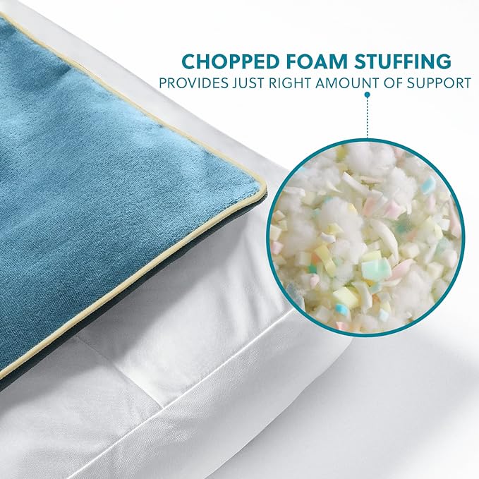 Bedsure Waterproof Dog Beds for Extra Large Dogs - 4 inch Thick Up to 100lbs XL Dog Bed with Removable Washable Cover, Pet Bed Mat Pillows, Navy