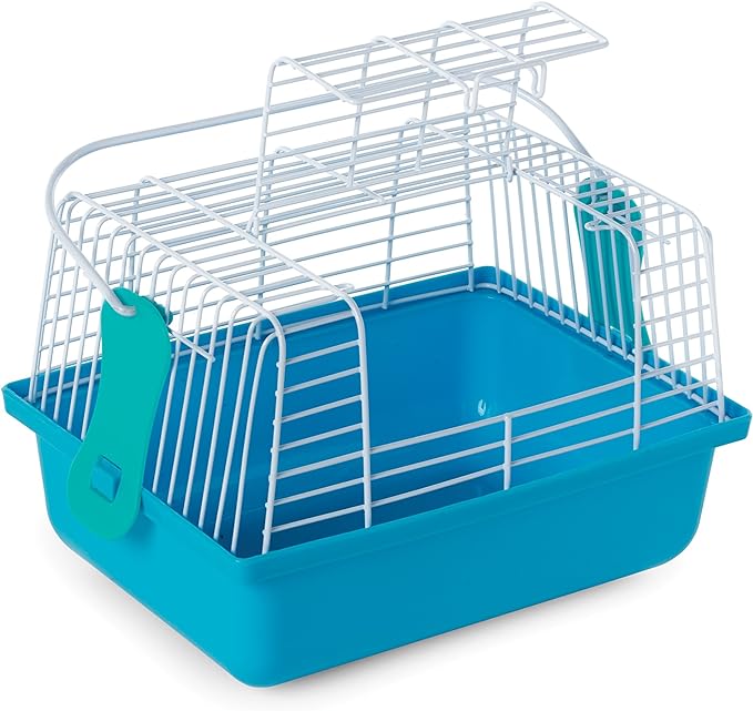 Prevue Pet Products Travel Cage for Birds and Small Animals, Blue (SP1304BLUE), 9.0" L x 5.6" W x 6.1" H