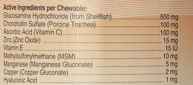 Nutri-Vet Hip & Joint Chewable Dog Supplements | Formulated with Glucosamine & Chondroitin for Dogs | 120 Count
