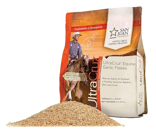 UltraCruz Equine Garlic Flakes Supplement for Horses, 2 lb