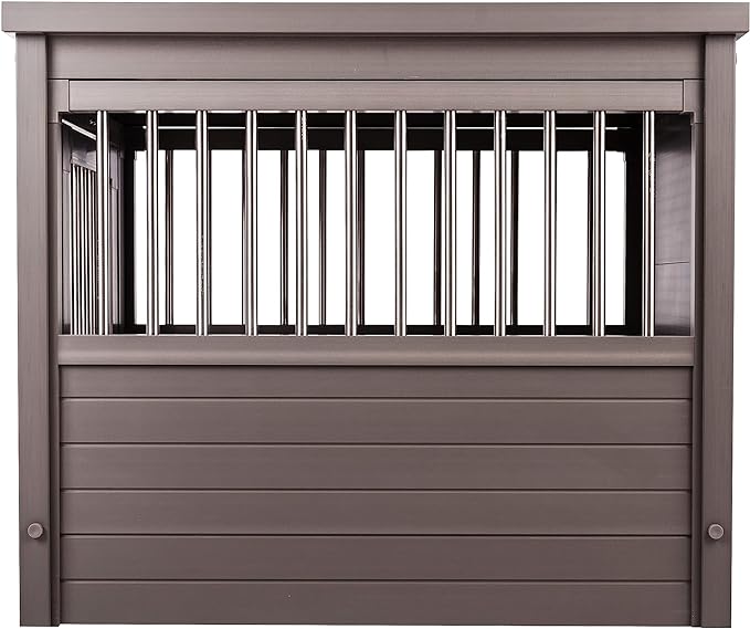 New Age Pet ecoFLEX Pet Crate/End Table, Small, Grey