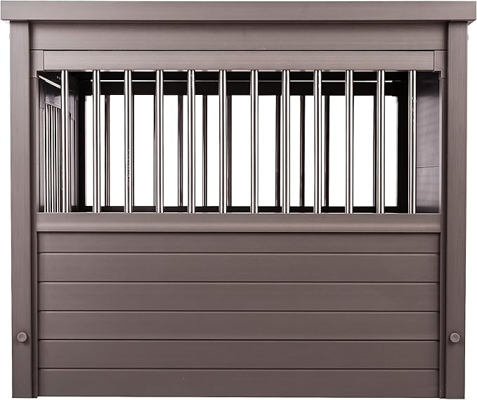 New Age Pet ecoFLEX Pet Crate/End Table, Small, Grey