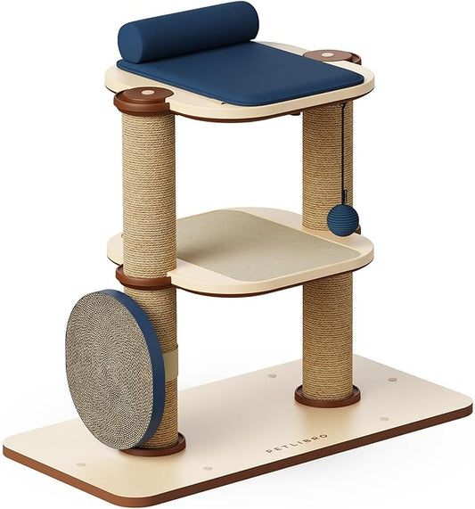 PETLIBRO Infinity Cat Tree Tower for Indoor Cats, Modular Design with Cat Bed, Toy, Felt Pads, Sisal Scratching Posts, 2-Second Setup, Sturdy Multi-Level Activity Center Cat Condo for Any Room