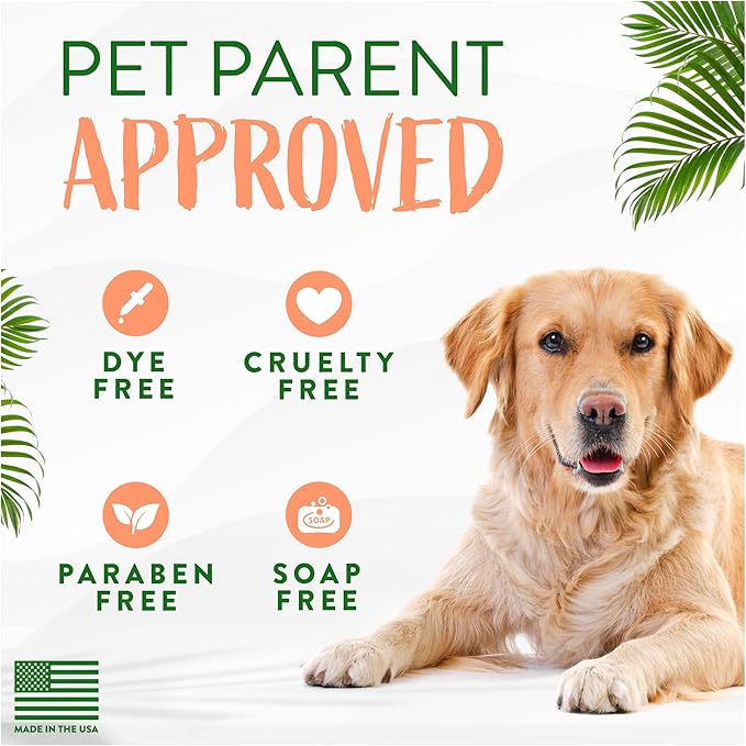 TropiClean Papaya Coconut Waterless Dog Shampoo | Nourishing Dry Shampoo for Dogs | Natural Dog Shampoo Derived from Natural Ingredients | Cat Friendly | Made in The USA | 7.4 oz.