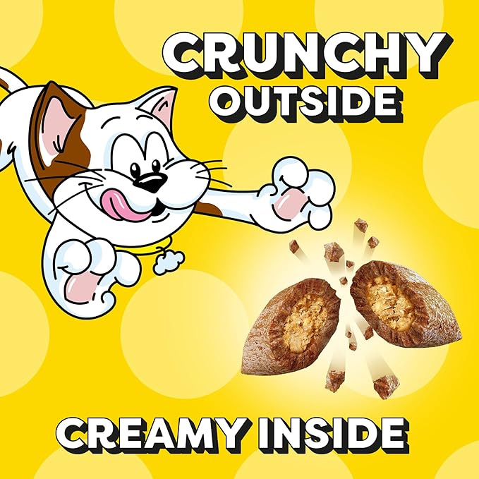 Temptations Classic Crunchy and Soft Cat Treats Savory Salmon Flavor, 3 oz. Pouch (Pack of 12)