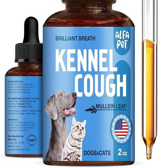 Dog Cough - Kennel Cough - Dog Allergy Relief - Supplements for Dogs & Cats Health - Allergy Relief Immune Supplement for Dogs - for Dry, Wet & Barkly