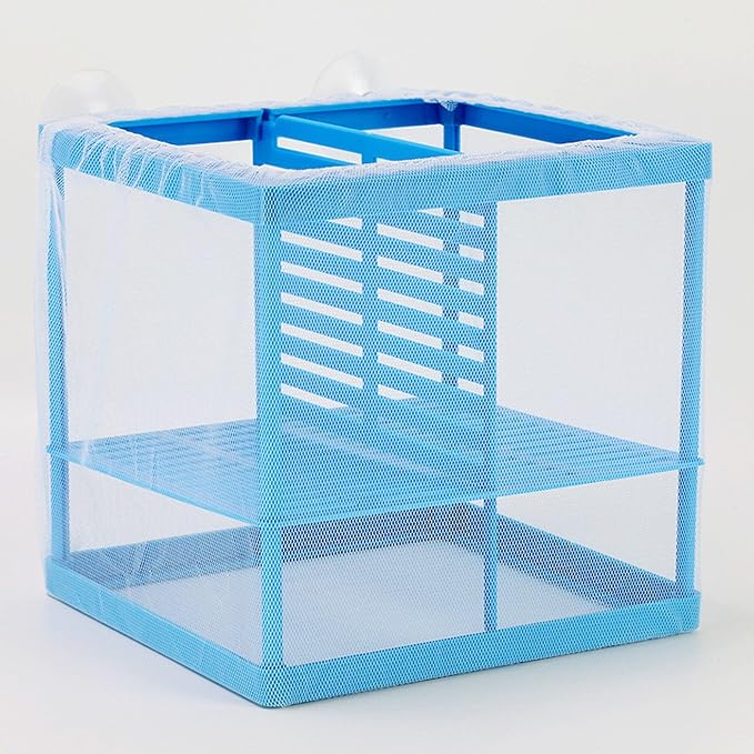 Fish Tank Aquarium Net Breeder, White Blue