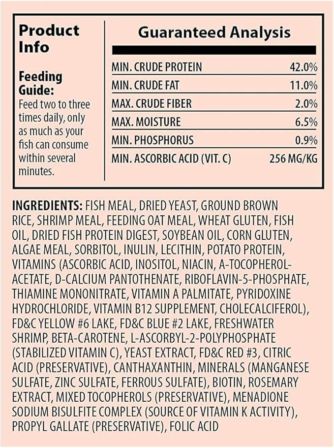 Tetra Goldfish Flakes, Nutritionally Balanced Diet For Aquarium Fish, Vitamin C Enriched Flakes, 4.52 lbs oz