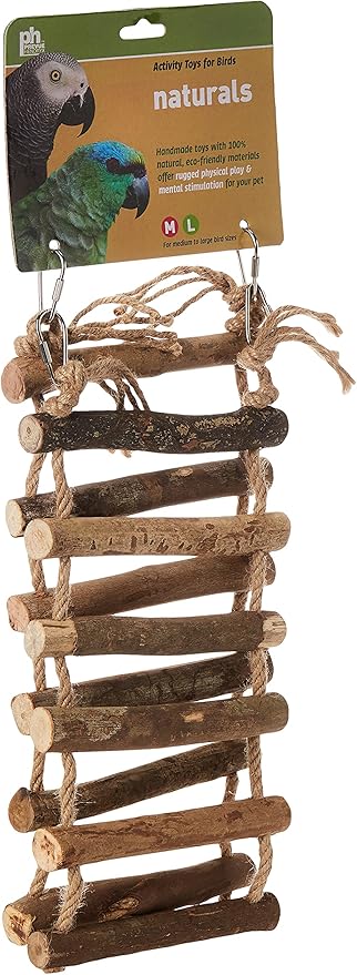 Prevue Hendryx 62807 Naturals Rope Ladder Bird Toy, Large