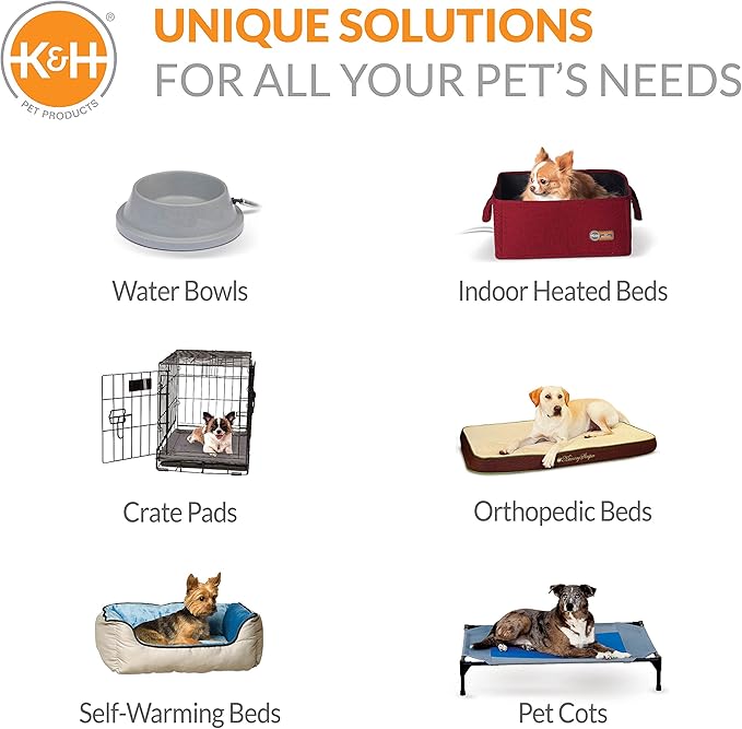 K&H Pet Products Cool Bed III Dog Cooling Mat, Cooling Dog Beds for Small Dogs, Dog Cooling Mat for Dog Carrier, Outdoor Dog Bed Cooling Pad for Dog, Pet Cooling Mat - Blue Small 17 X 24 Inches