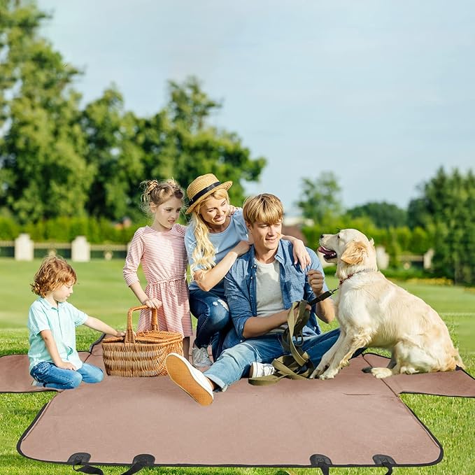 Mancro Dog Car Seat Cover for Back Seat, Waterproof Car Seat Protector for Dogs with Side Flaps, Scratchproof Dog Backseat Cover, Nonslip Dog Hammock for Sedans, SUVs, Standard, Khaki