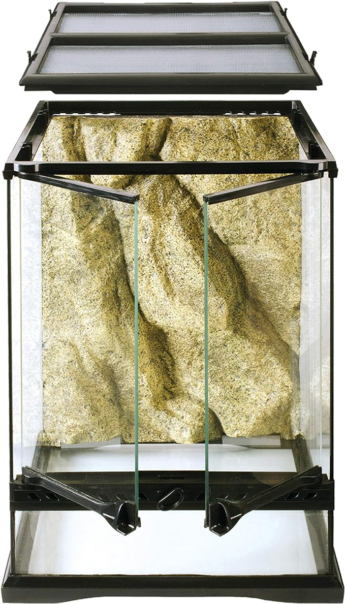Exo Terra Glass Terrarium Kit, for Reptiles and Amphibians, Mini Tall, 12 x 12 x 18 inches, PT2602A1