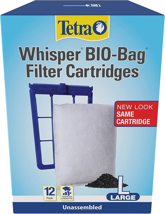 Tetra Whisper Bio-Bag Filter Cartridges For Aquariums - Unassembled BLUE Large