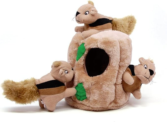 Outward Hound Hide A Squirrel Plush Dog Toy Puzzle, Large