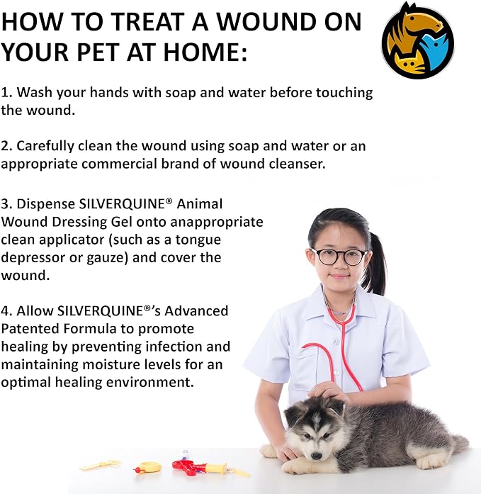 Pet Wound & Itch Care | Dogs, Cats, Horses, Skin & Coat Care, Hydrogel Liquid Bandage, Healing on Cuts, Hot Spot, Burns, Skin Irritation, for Relief & Treatment, Vet Recommended 4 OZ