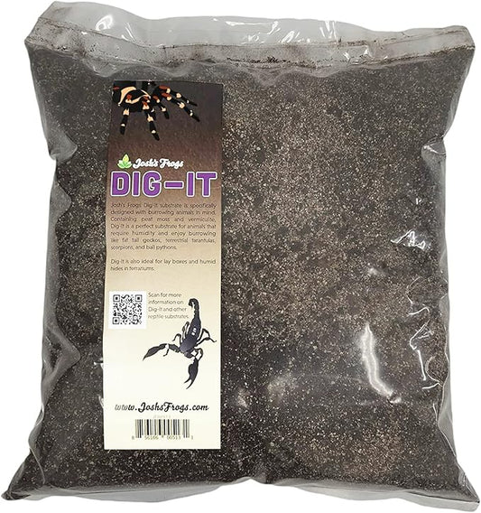 Josh's Frogs Dig-It (10 Quarts)- Substrate for Burrowing Lizards, Invertebrates, Lay Boxes and Humid Hides