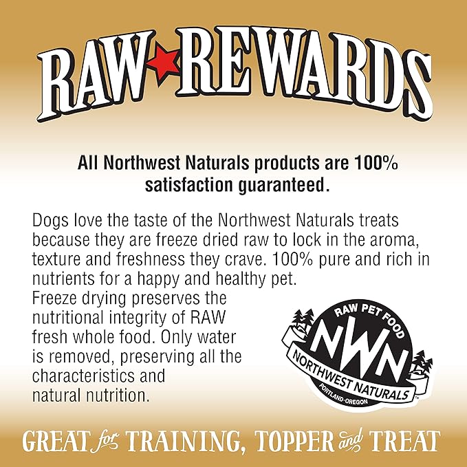 Northwest Naturals Raw Rewards Freeze-Dried Turkey Neck Treats for Dogs and Cats - Bite-Sized Pieces - Healthy, 1 Ingredient, Human Grade Pet Food, All Natural - 6 Oz (Pack of 3) (Packaging May Vary)