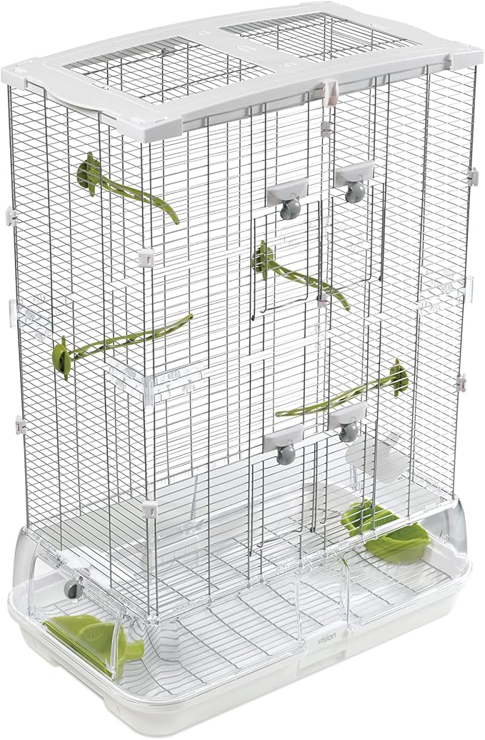 Vision M02 Wire Bird Cage, Bird Home for Parakeets, Finches and Canaries, Tall Medium