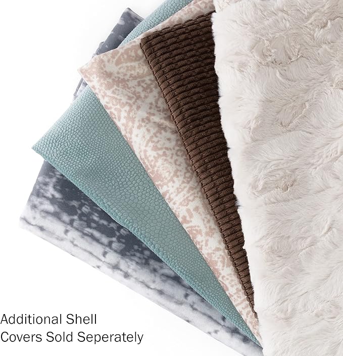 Best Friends by Sheri Dog Bed Cover Replacement for Nap Mat Dog Bed, Microfiber Ilan, Grey, 27" x 36"