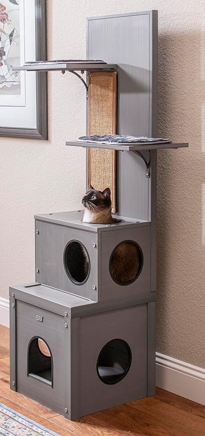 ecoFLEX Kitty Klimber - Cat Tree - Grey