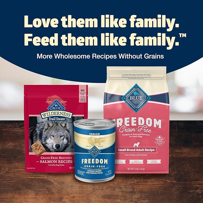 Blue Buffalo Freedom Grain-Free Small Breed Dry Dog Food, Supports High Energy Needs, Made in the USA With Natural Ingredients, Chicken & Potatoes, 4-lb. Bag