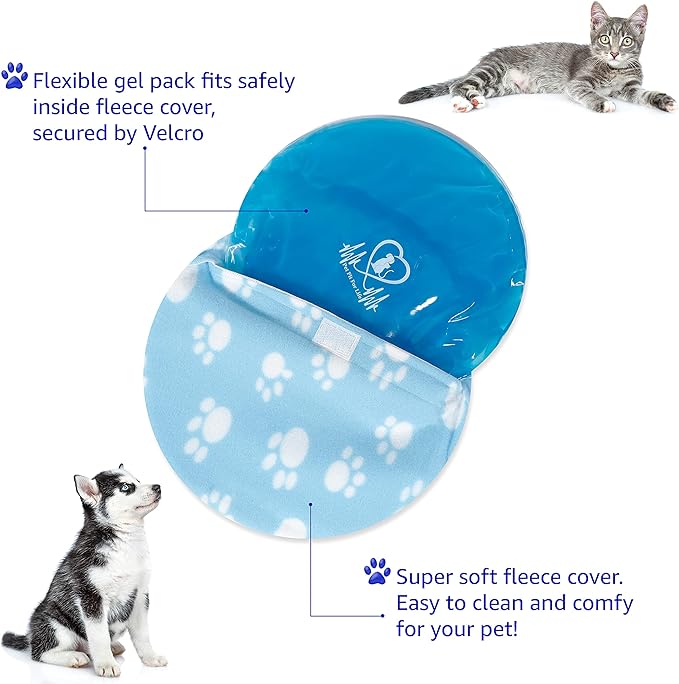 Pet Fit For Life Snuggle Soft Dog Cooling Pad & Pet Heating Pad - Comfortable Temperature Control in All Seasons - Ideal for Cats, Dogs & Pets for Year-round Comfort