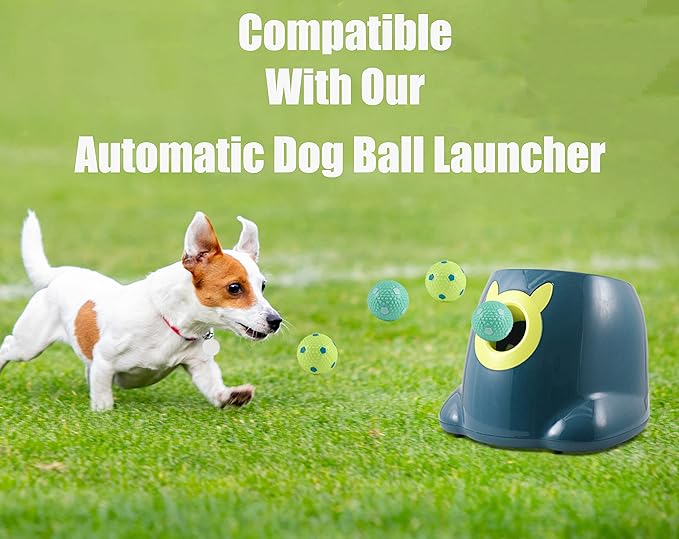 6 PCS Latex Balls for Small and Medium Size Dogs - for Automatic Dog Ball Launcher, Playing Fetch, and Dog Toy