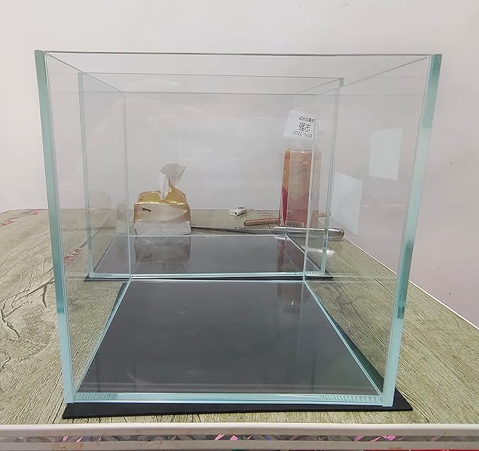 Small Nano Tall Rimless Tank, Small Glass Fish Tank, Small Betta Fish Tank, Small Aquarium, min Aquarium, Betta Tank (2 Gallon 7.8x7.8x7.8inch/20x20x20cm)