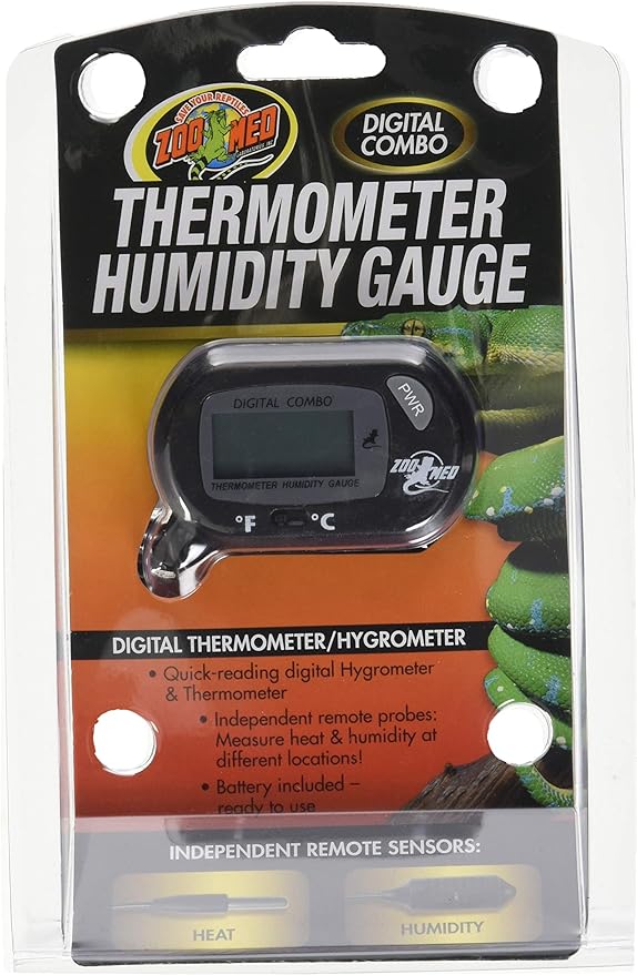 Zoo Med Labs Digital Thermometer Humidity Gauge, Single (TH-31)