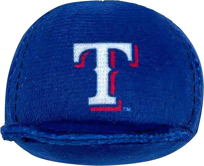 BEST PLUSH CAT TOY: MLB TEXAS RANGERS Complete Set of 3 piece Cat Toys filled with Fresh Catnip. Includes: 1 Baseball Cap Cat Toy, 1 Baseball Cat Toy with Feathers & 1 Beer Bottle. Beautiful Team LOGO