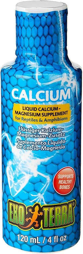 Exo Terra Exo Terra Calcium Liquid, Calcium,Magnesium Supplement, 120 ml
