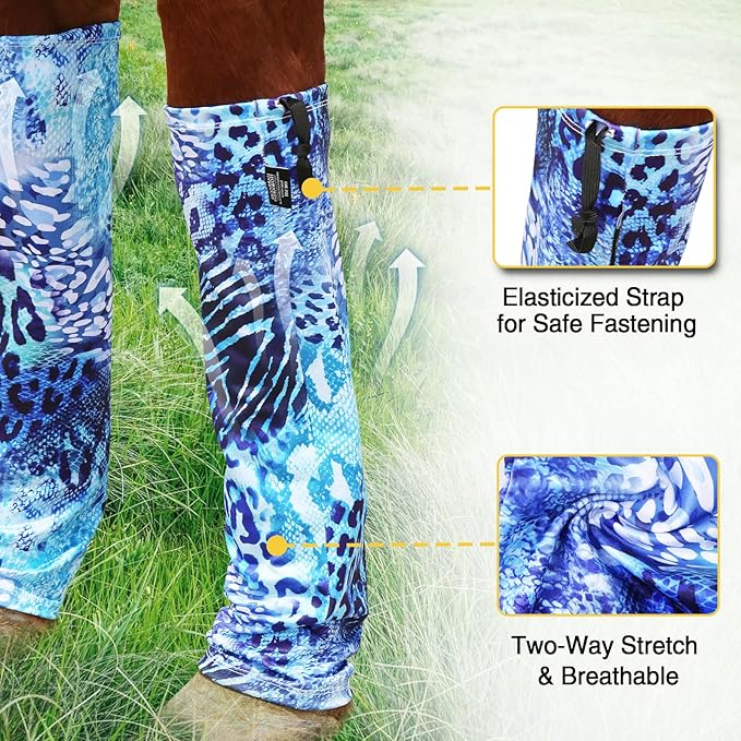 Harrison Howard Loose Fitting Horse Leg Socks Horse Socks Comfortable and Easy to Wear Set of 4