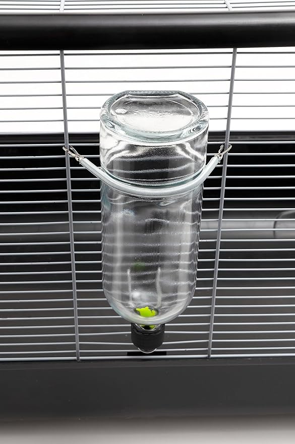 Lixit Chew Proof Flat Sided Water Bottles for Rabbits, Ferrets, Rats, Birds, Hamsters, Guinea Pigs, Chinchillas Gerbils and Other Small Animals (26oz Heavy Duty)