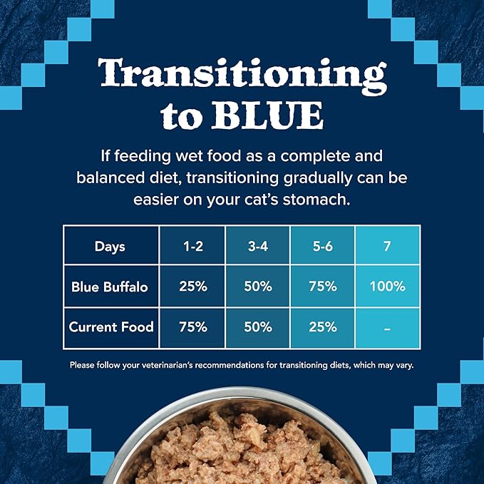 Blue Buffalo Wilderness High-Protein, Grain-Free Natural Wet Food for Adult Cats, Chicken Paté, 3-oz, 24-pack