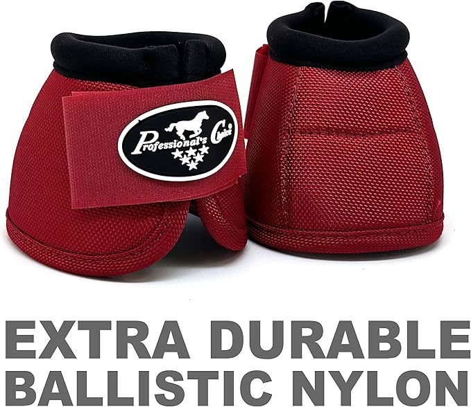 Professional's Choice Ballistic Overreach Bell Boots for Horses | Superb Protection, Durability & Comfort | Quick Wrap Hook & Loop