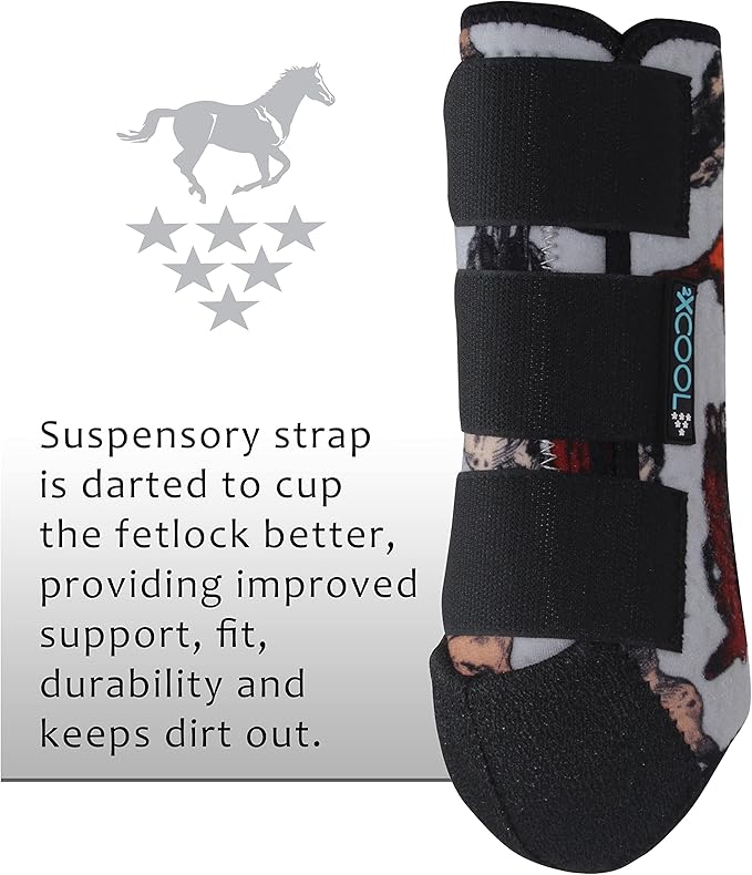 Professional's Choice 2XCOOL Sports Medicine Horse Boots | Protective & Breathable Design for Ultimate Comfort & Durability in Active Horses | Value 4 Pack | Small, Medium, Large